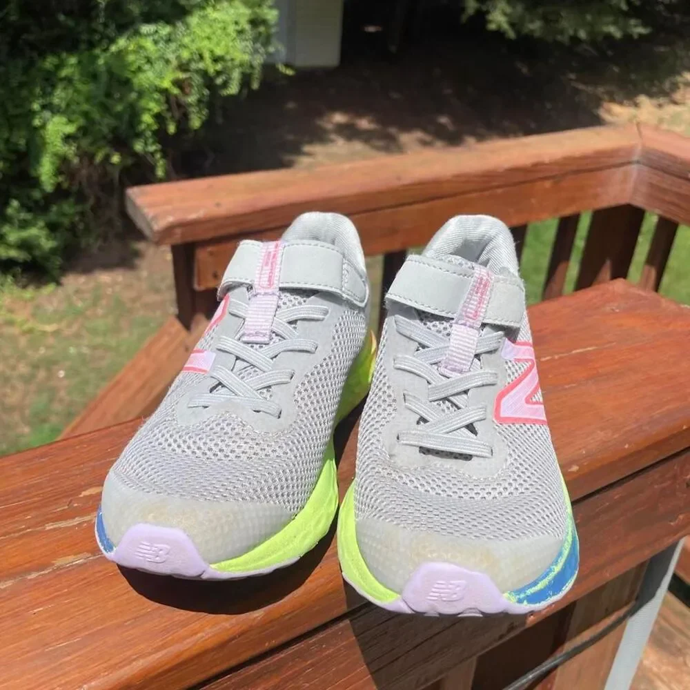 New Balance Youth 13fresh Foam Easy On Colorful Sneakers